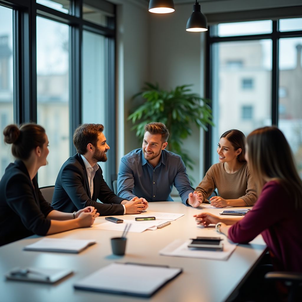 İş koçluğu ekibimiz bir toplantıda